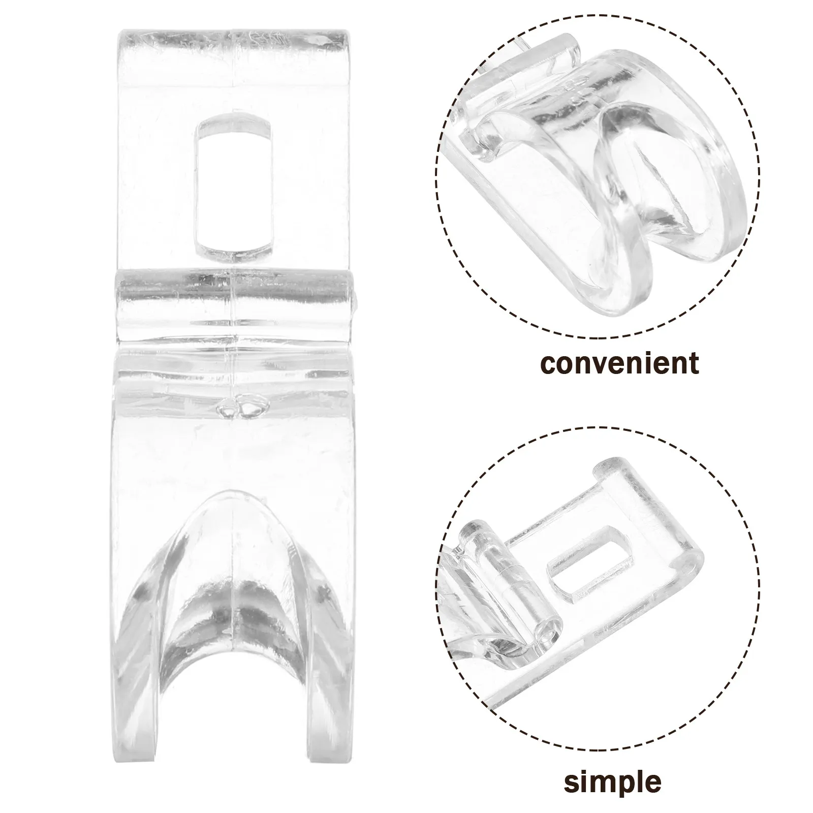 1Set Window Blind Hooks Single Hole Roller Shade Parts Curtain Chains Retainer Clips for Home Blind Accessories Curtain Shade