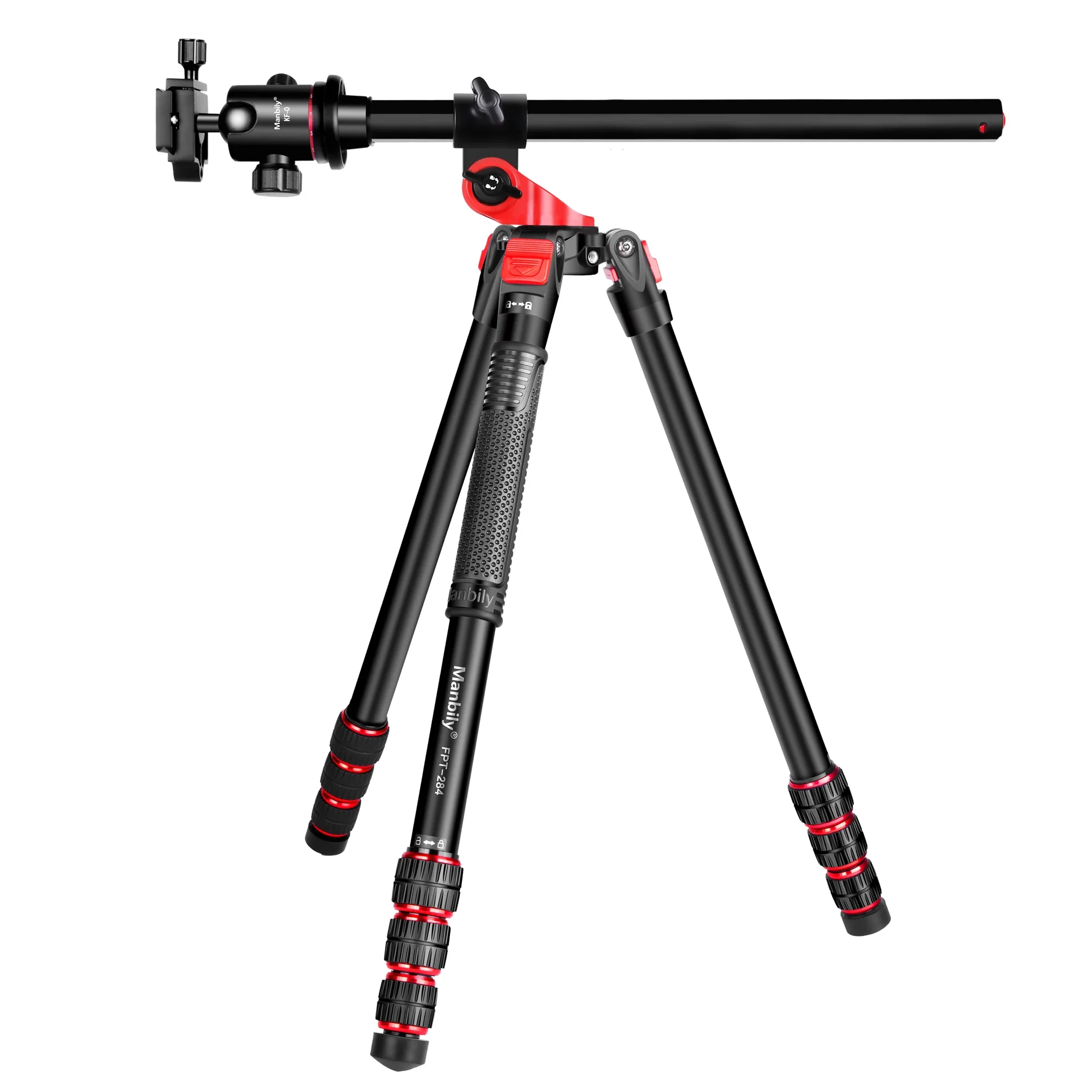 Manbily 4 Section Aluminium Professional Detachable Monopod Camera Tripod with 360 Degree Ball Head