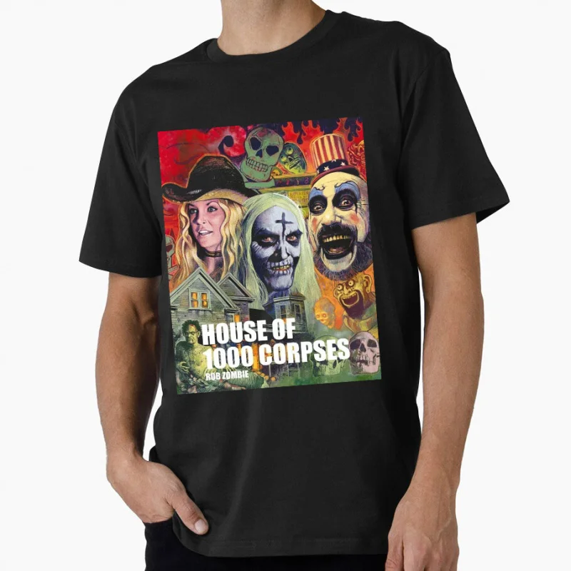 

Rob Zombie's Captain Spaulding House Of 1000 Corpses Sacry Gift T-Shirt 80s Horror movie Graphic Clothes All size Tops S-6XL