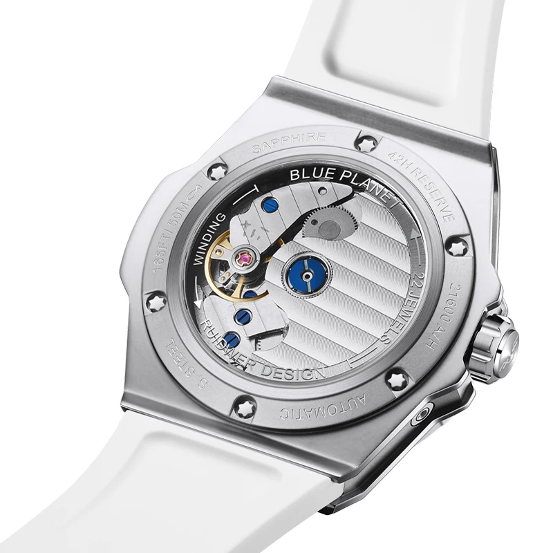 นาฬิกาข้อมือผู้หญิงแบรนด์ดัง ระบบอัตโนมัติ ดีไซน์ Pagani นาฬิกาจักรกลสำหรับผู้หญิง กระจกแซฟไฟร์ Reloj Homber