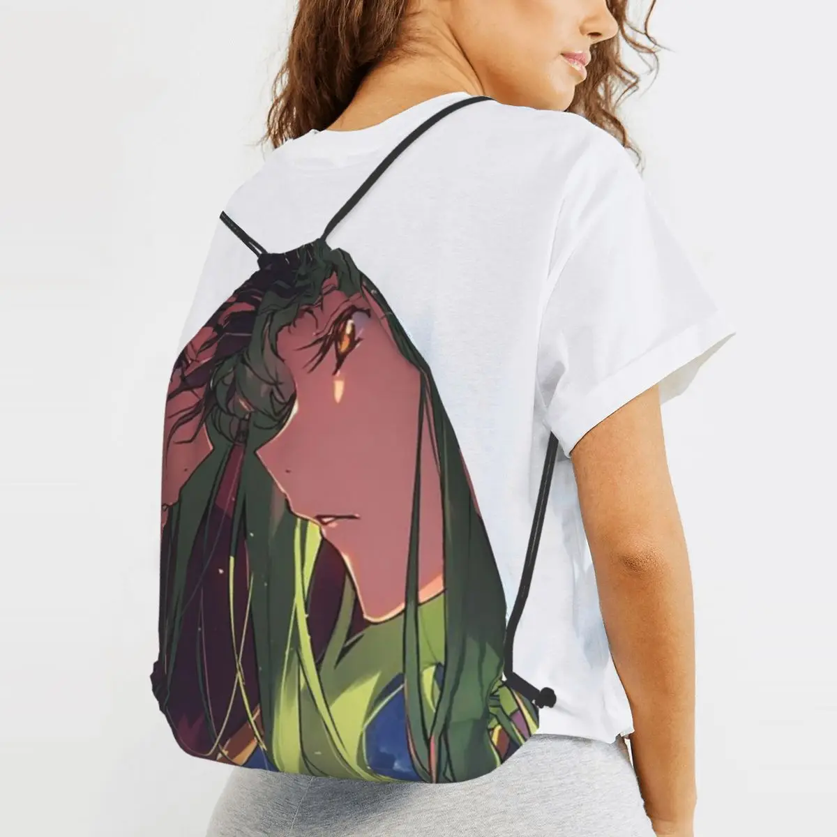 Anime Code Geass Backpacks Fashion Drawstring Bags Sports Bag Book Bags for Travel School
