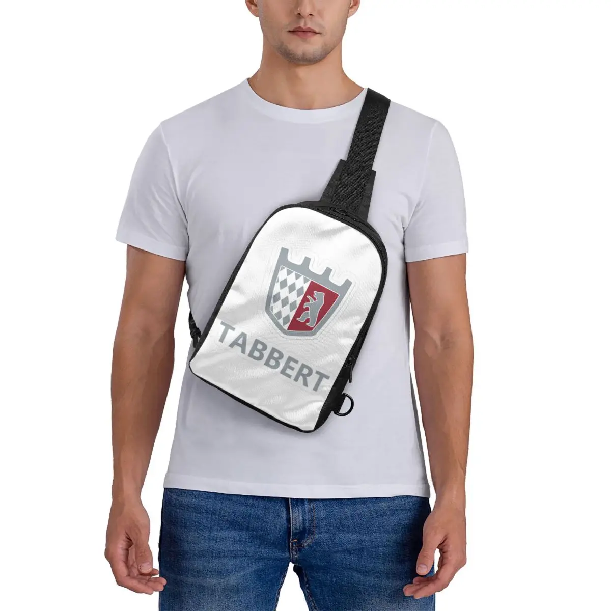 

Tabbert Logo Chest Bag Crossbody Backpack Sling Shoulder Bag For Men Travel Hiking Daypack