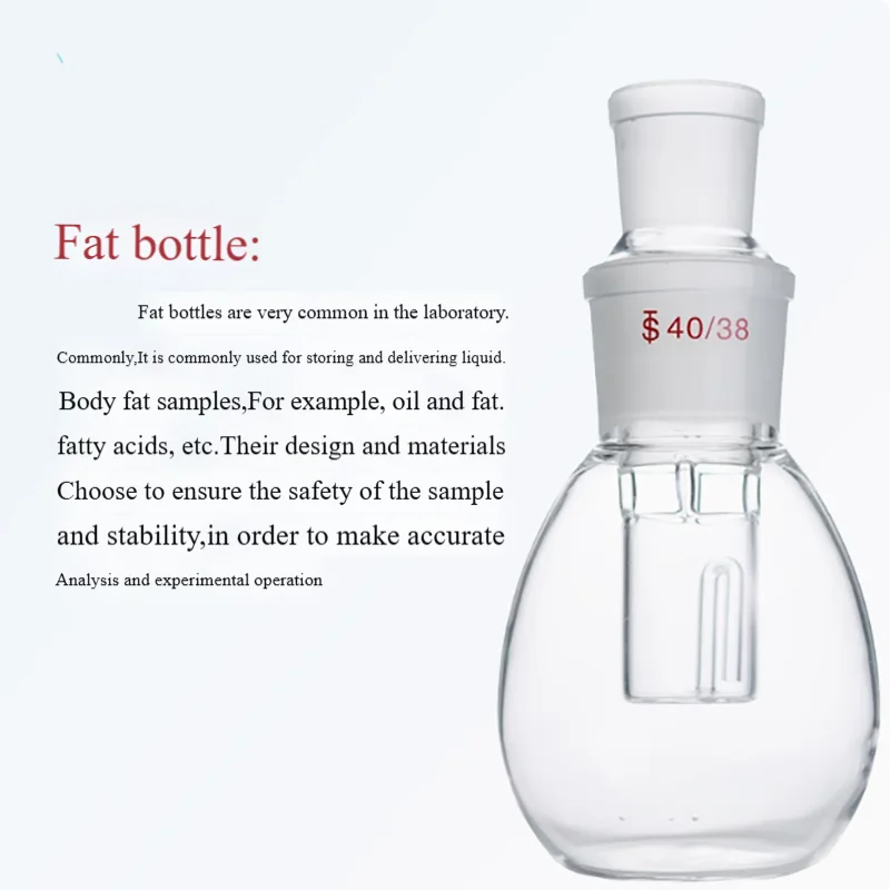 Crude fat measuring instrument fat bottle 250ml 40/38 extractor hanging bar device SZF-06 Soxhlet extraction principle