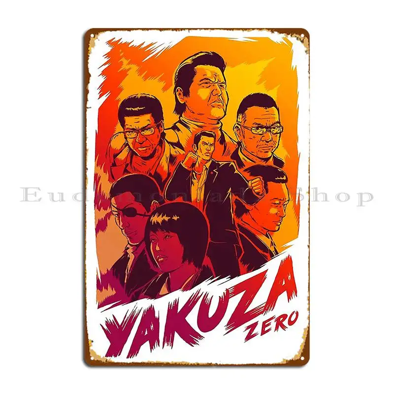 Yakuza Heroes Metal Plaque Poster Party Club Club Personalized Painting Create Tin Sign Poster