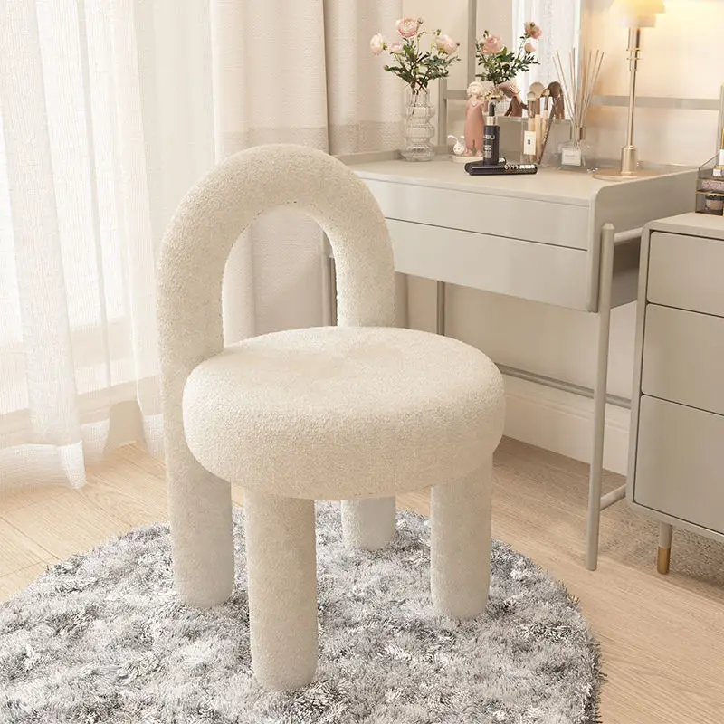 

Online celebrity makeup chair manicure stool cream wind designer modern minimalist bedroom household luxury dresser stool chair.