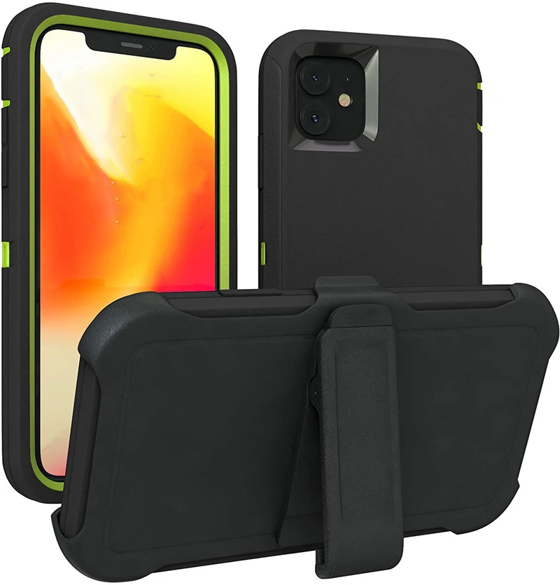 3 в 1 чехол для iPhone 12 13 Pro Max Mini противоударный защитный чехол для iPhone 11 pro Max 6 6S 7 8 Plus X XS MAX XR Чехол Чехлы