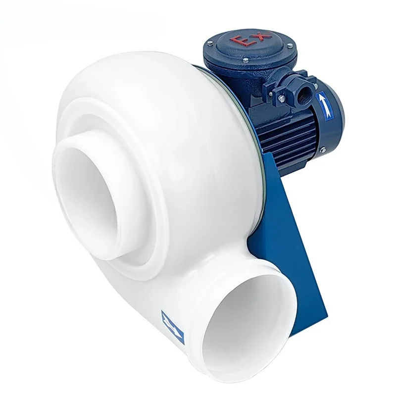 MPCF-250-B2T-EX PP chemical anti-corrosion Plastic centrifugal fan with explosion proof motor