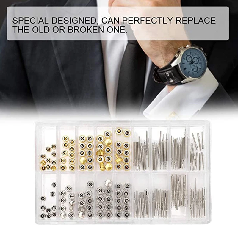 Most-Watch Accessories Watch Rod Extender And Crown Accessory Repair Replacement Tool Kit Crown Crown Rod Repair Parts Watch Rep