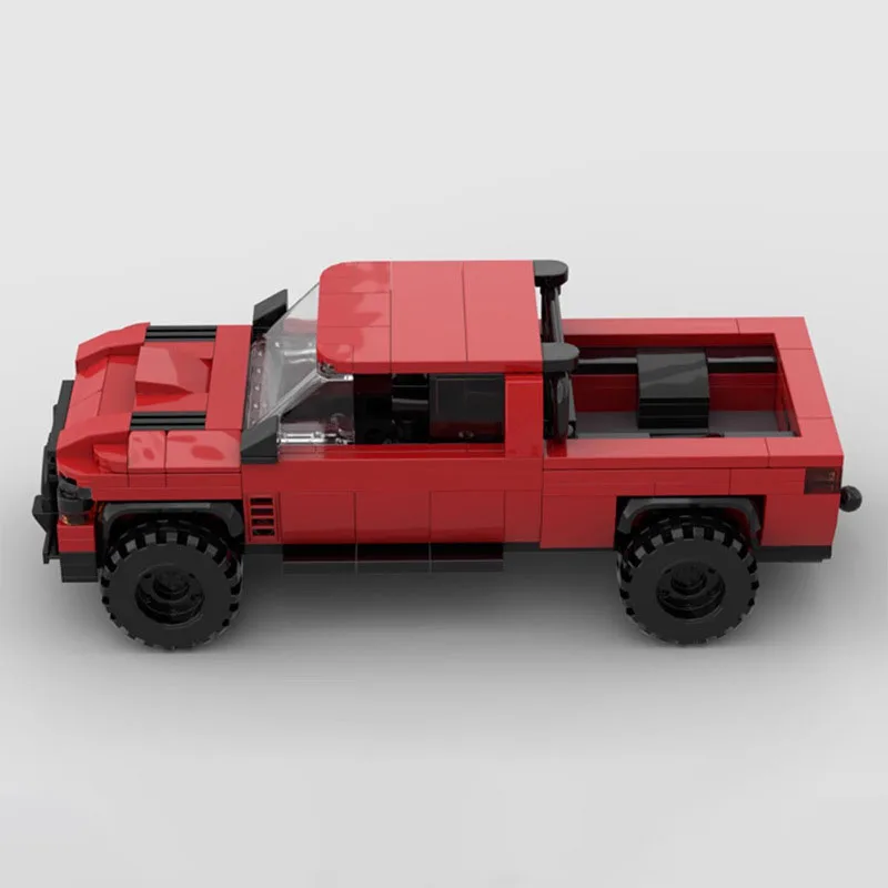 子供のための創造的なビルディングブロックモデル,建設部品MOC-158848,おもちゃ,車,トレーラー,トラック,アセンブリ,スプライシング,moc