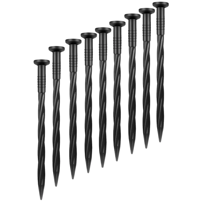 

【Shopper’S-Favorite!】160 Pack 8 Inch Plastic Landscape Edging Anchoring Stakes Garden Lawn Yard Spikes Landscaping Stakes For Pa
