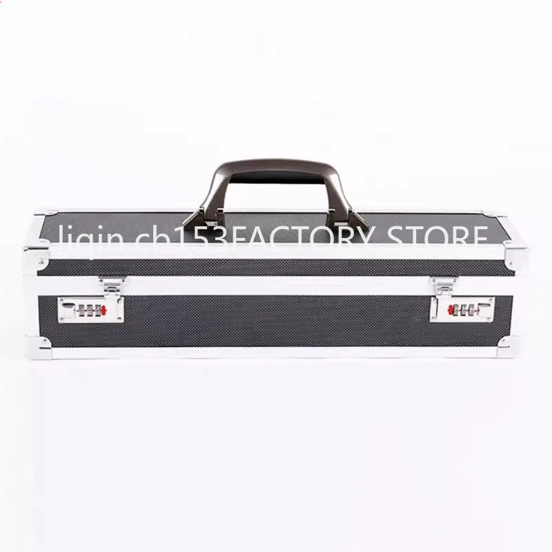 Professional tool storage box, aluminum alloy toolbox, multi-functional aluminum password lock toolbox