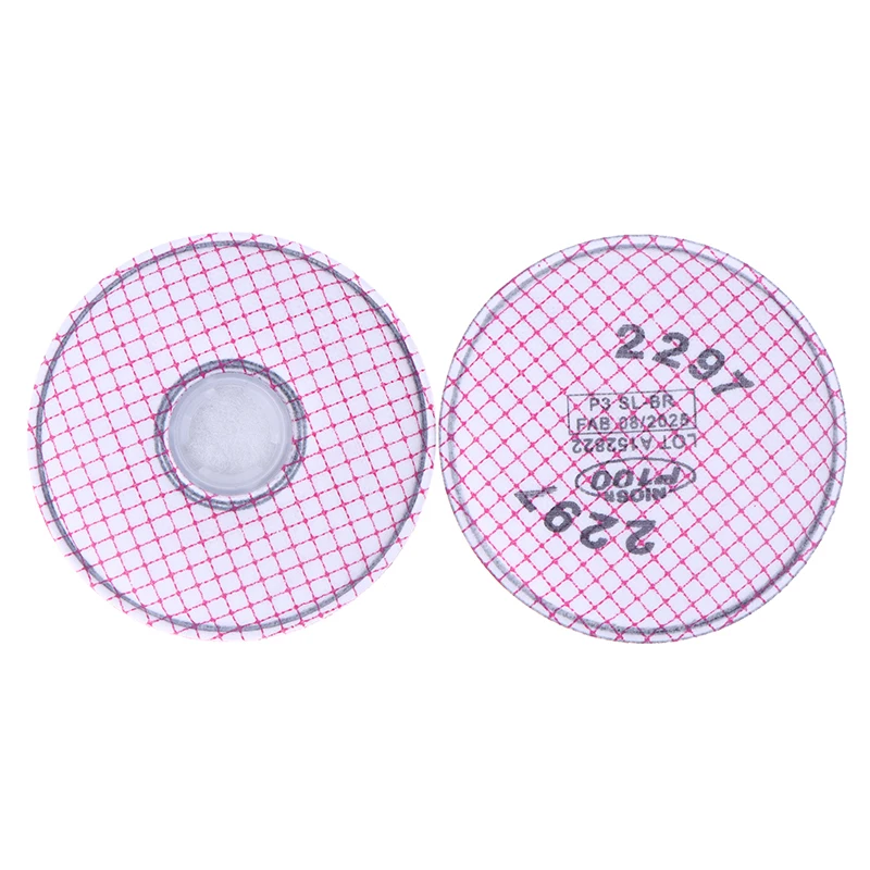 2 قطعة/المجموعة 2297 P100 مرشح تنفس متقدم على أساس الجسيمات مستوى المضطبة تخفيف البخار العضوي/التعدين/بناء السفن/Abateme