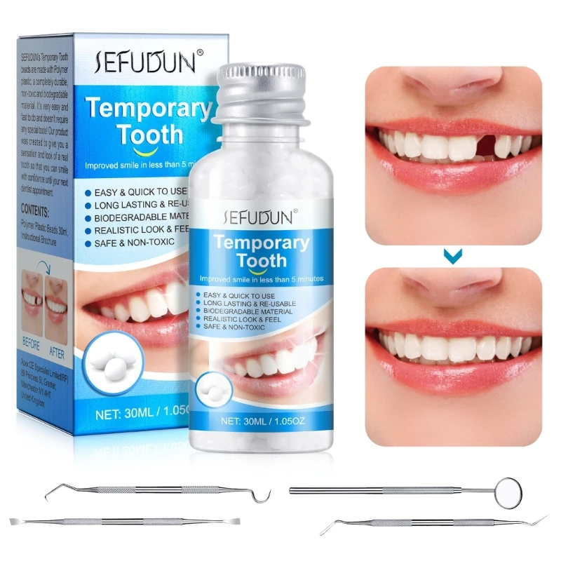 Q1QD Quick Fix for Missing Teeth Fill the Space with this Dental Repair Solution for Women and Men