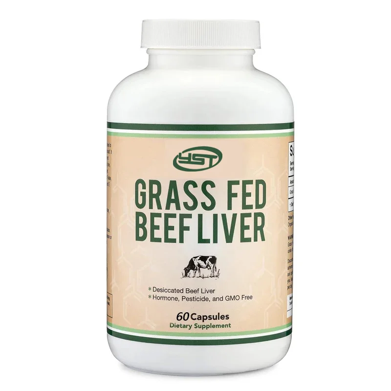 Beef Liver Capsules contain 1000 milligrams of grass fed beef liver supplements, used for digestive, immune, and energy health