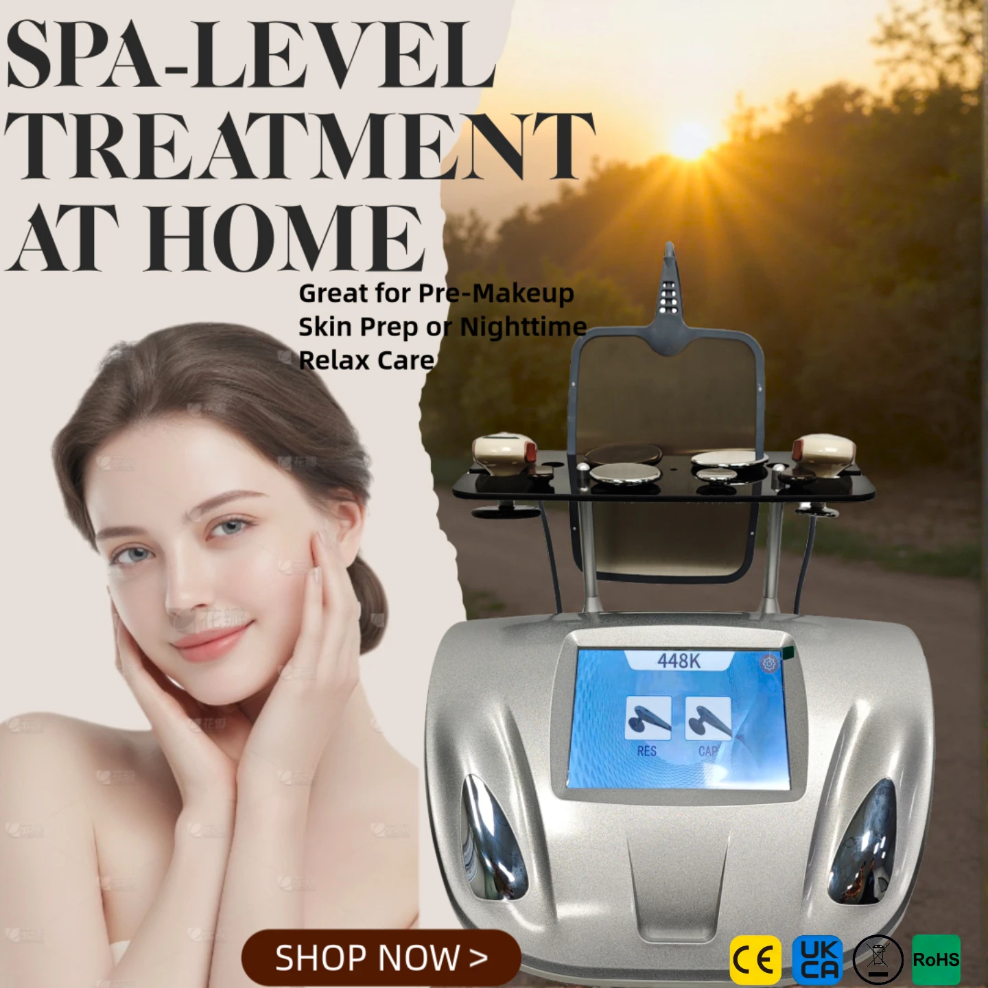

448K Slimming High-Frequency Machine with Face Lifting Thermo Therapy Skin Tightening Anti-Aging Fat Reduction Beauty Equipment
