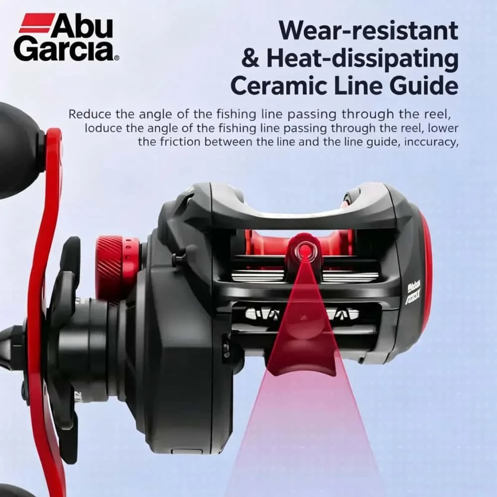 Abu Garcia BLACK MAX3 Low-Profile Baitcasting-Rolle mit 22-Gang-Magnetbremse, Keramik-Schnurführung für Süß- und Salzwasser-Angeln – Detail 5