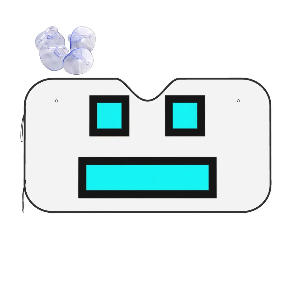 

Video Game Geometry Dash Sunshade Windscreen Car Front Windshield Window Sun Visor Accessories Covers