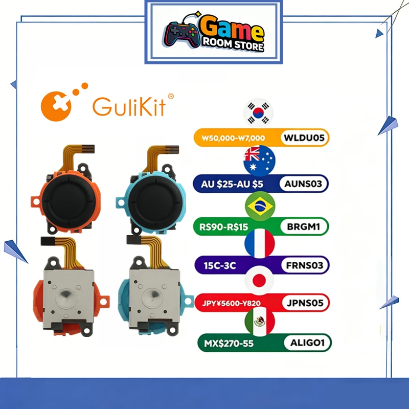 GuliKit TMR Joystick für Joy-Con 2 für Nintendo Switch 2 Reparatur-Gaming-Zubehör