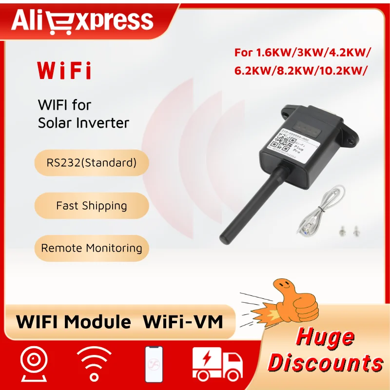 YINGFA Solar Inverter WiFi Module, Mobile App Remote Monitoring Wireless Device, RS232