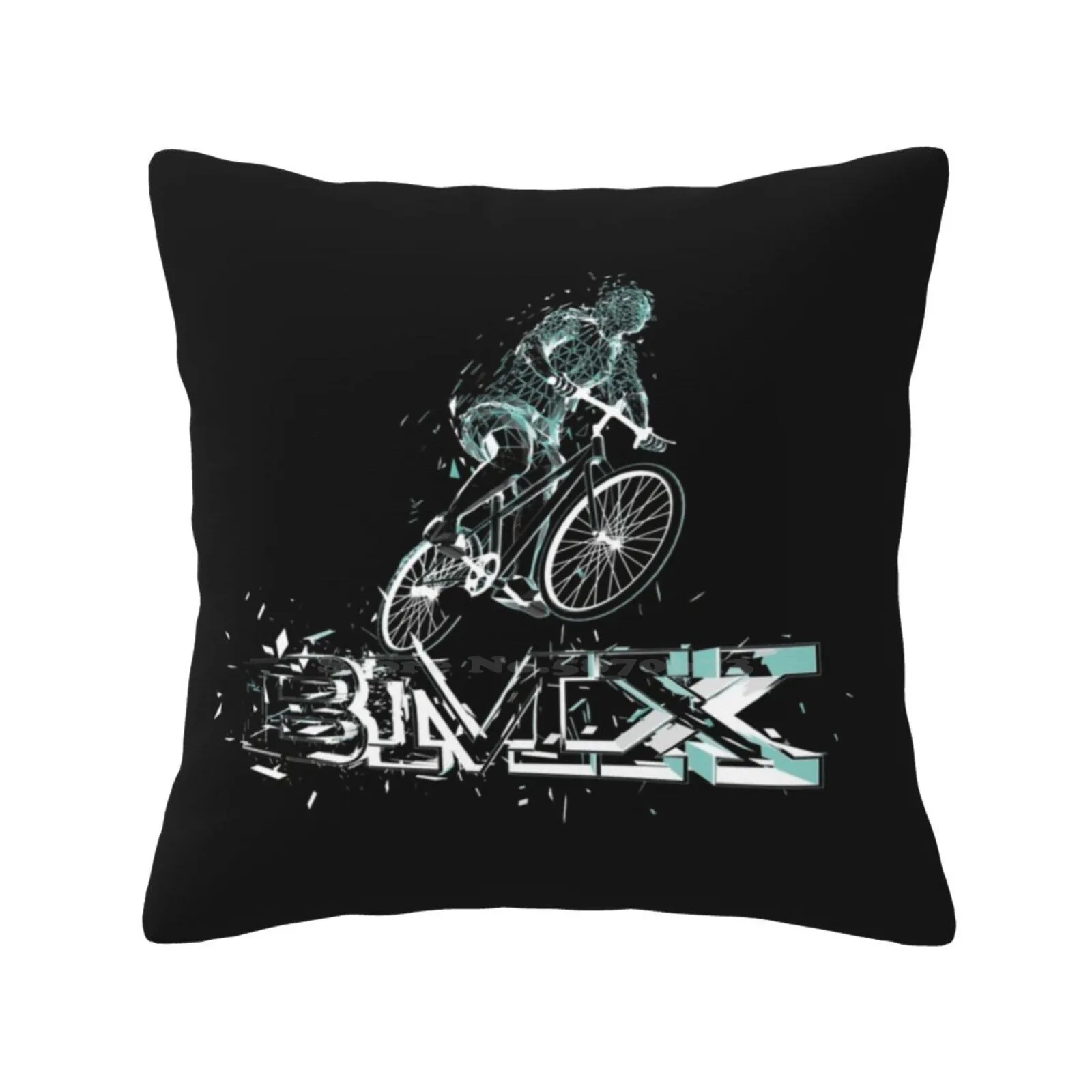 Bmx Throw Cushion Pillow Cover Bmx Biker