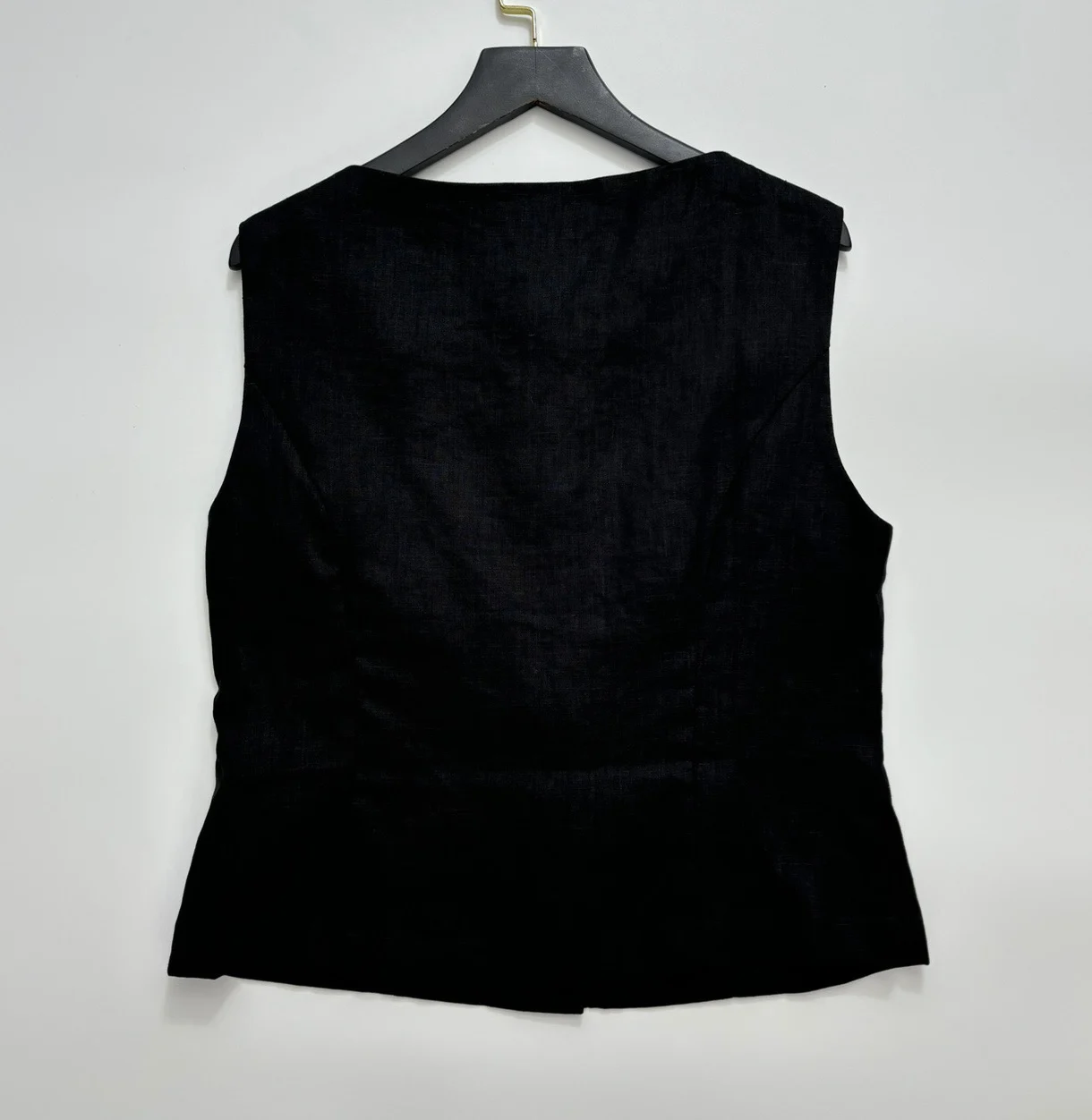 Dames Vest Met Één Rij Knopen En Mouwloos Vest Jas Met Hoge Taille