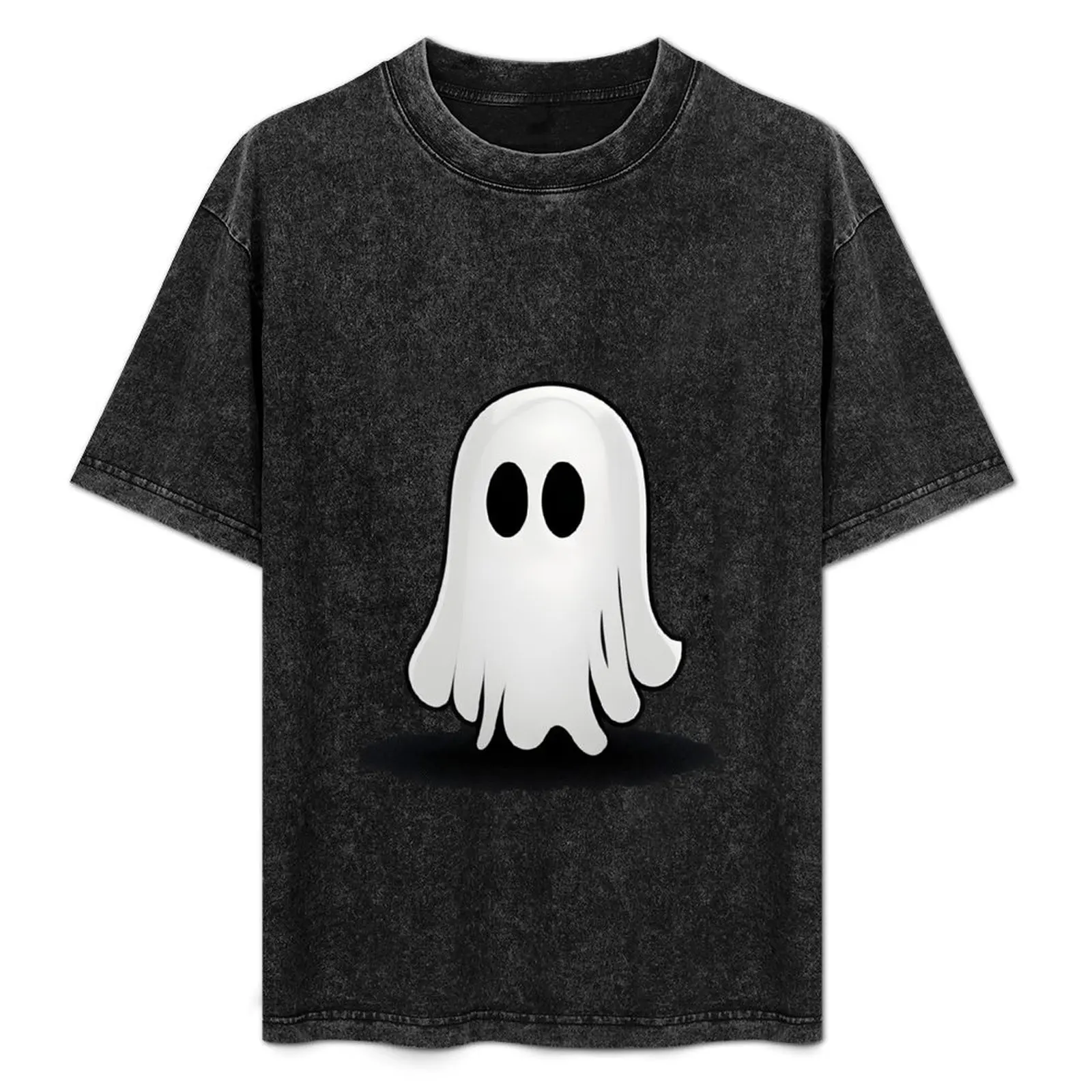 

the little white ghost T-Shirt oversized t shirt Man t-shirt animal prinfor boys street wear heavy weight t shirts for men