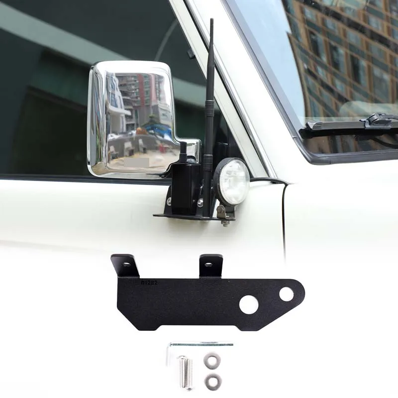 Car Rearview Mirror Base Spotlight Bracket Antenna Bracket for Toyota Land Cruiser LC71 LC76 LC79 2007-2026 Exterior Accessories