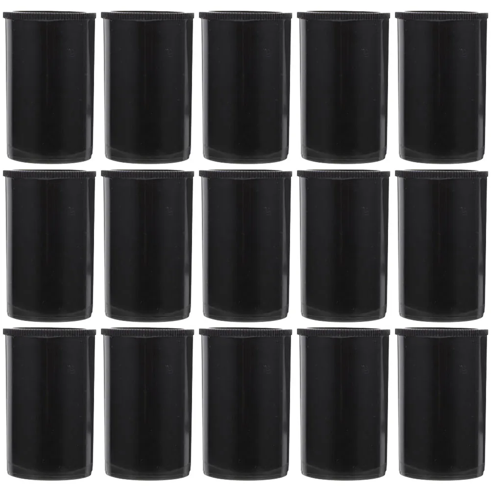 

Operitacx 50Pcs Plastic Film Canisters with Caps Reusable Storage Containers for Photography Supplies Transport Organizer