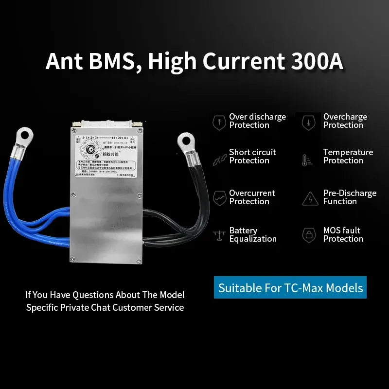 Super SOCO TC Max Battery Ant 72V 70AH 300A BMS Batteries Bluetooth Direct Replacement Speed-up Controller Fast Charger TC-Max