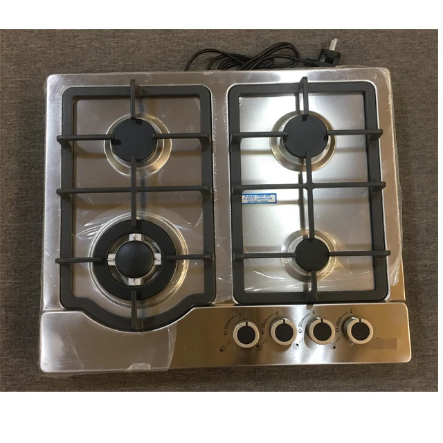 Manufacturer Stainless Stell Panel 4 burner Gas Stove Cooktop