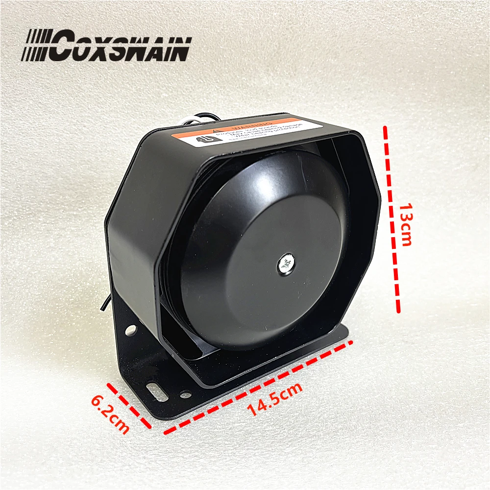 

Coxswain Extra Thin Loud Speaker Horn for car siren 200W 120-130dB Loudspeaker Siren Alarm Amplifier PA System Siren Speaker