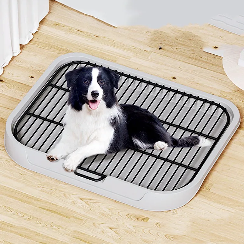 

Dog Toilet Iron Frame Dog Litter Box Washable Dogs Urinal Basin Removable Indoor Dogs Litter Box Puppy Training Pet Supplies