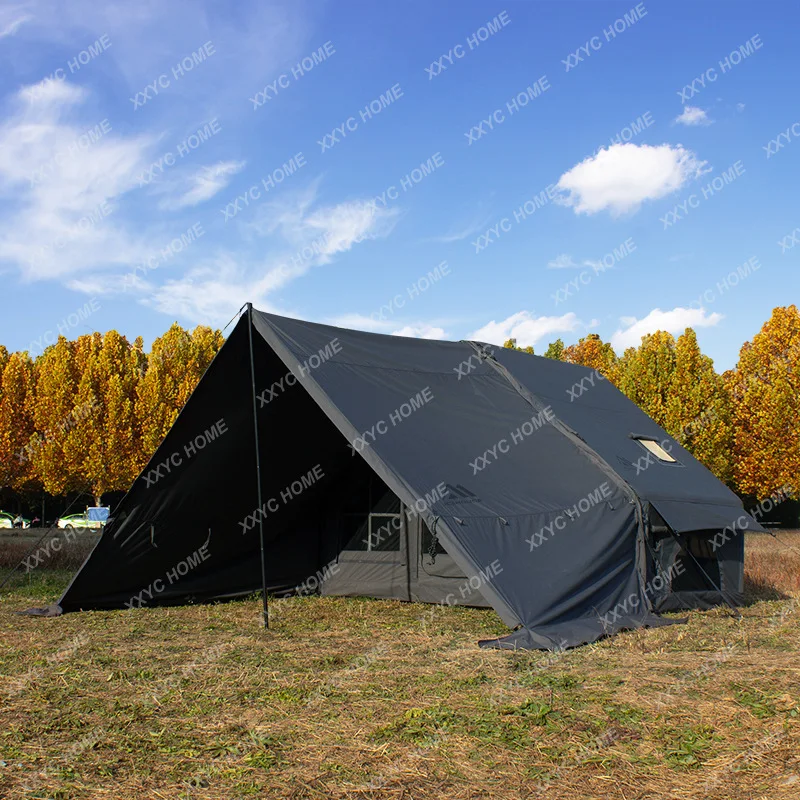 L6.3 + 7.2 m2 outdoor camping with extended canopy overnight inflatable tent