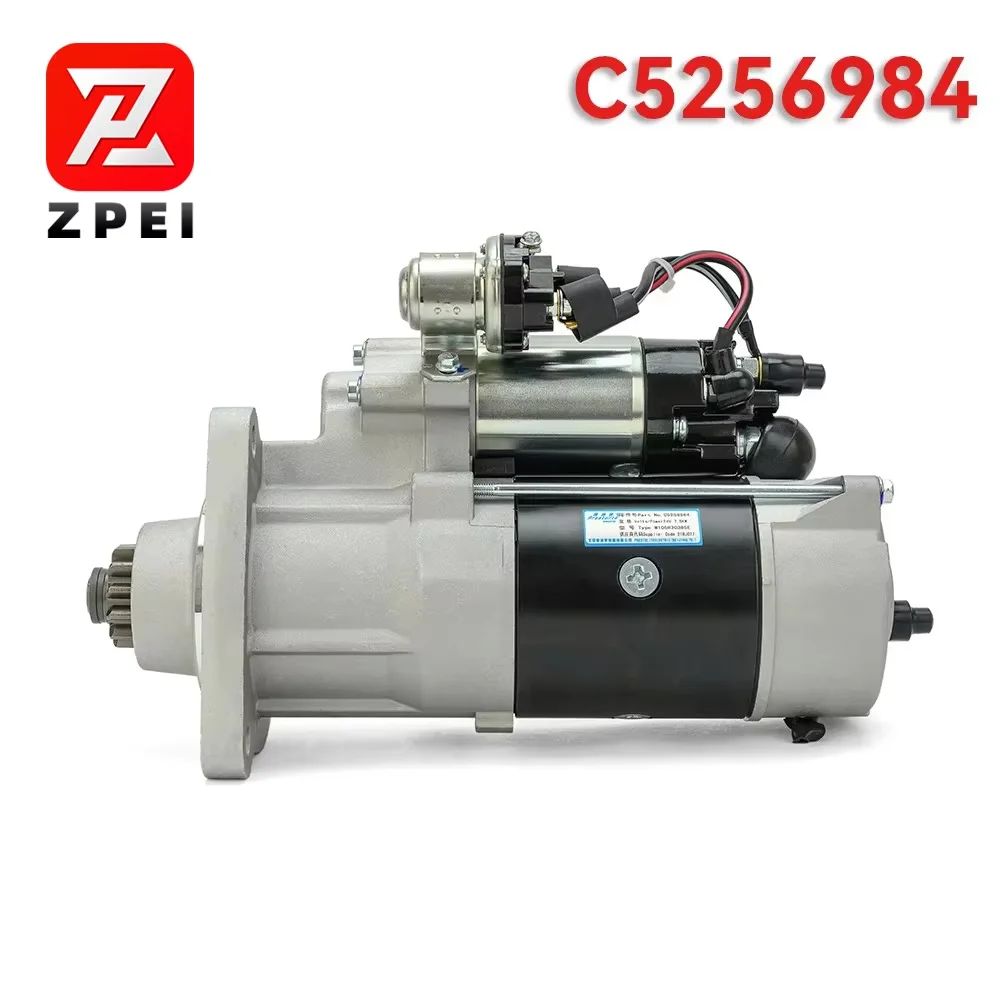24V 12T Electric Starter Motor Replacement For C5256984 Excavator Engine Parts