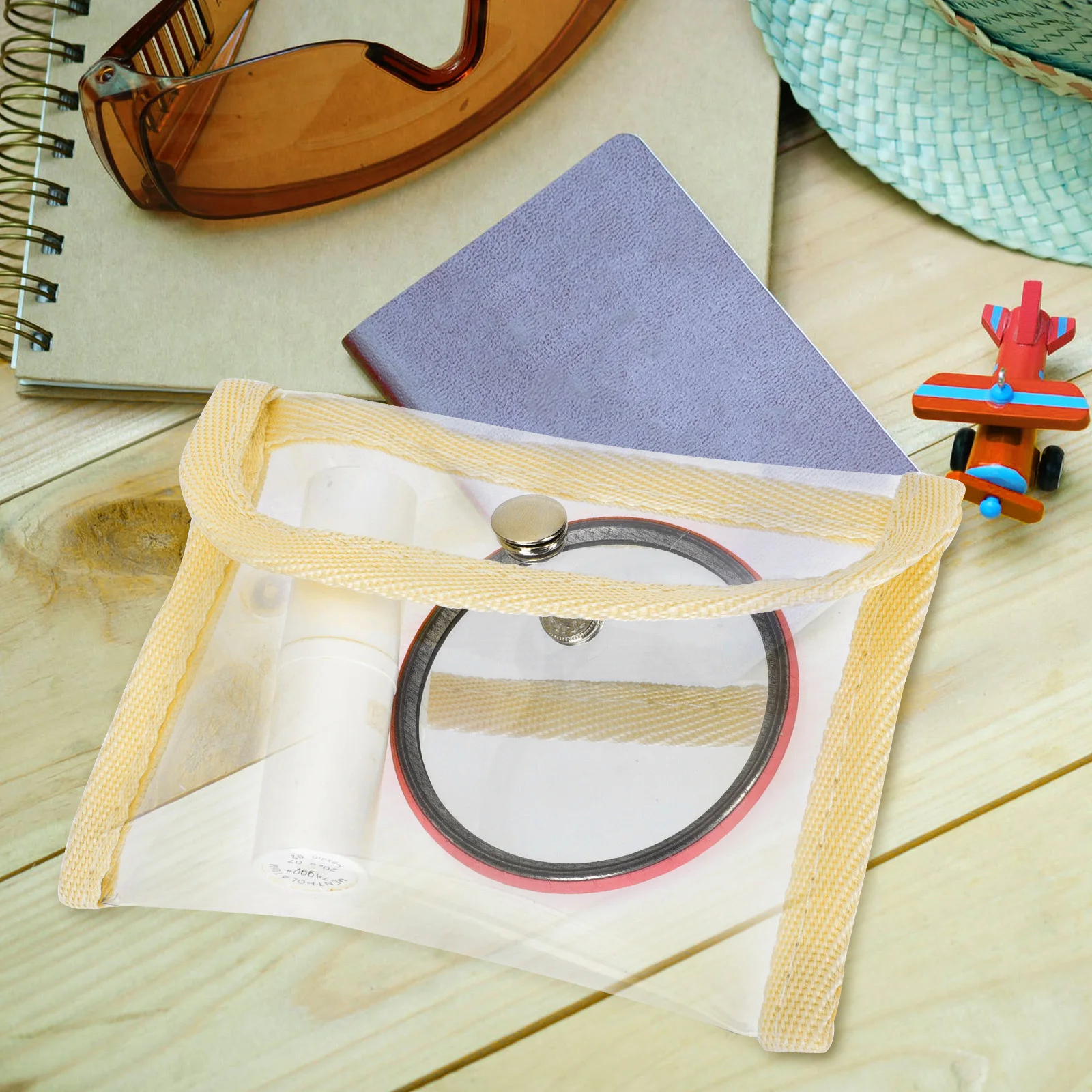 

3pcs Bags PVC Makeup Storage Travel File Storage Pouch Cosmetics Bag Toiletry Pouches Clear Wallets File Pouches