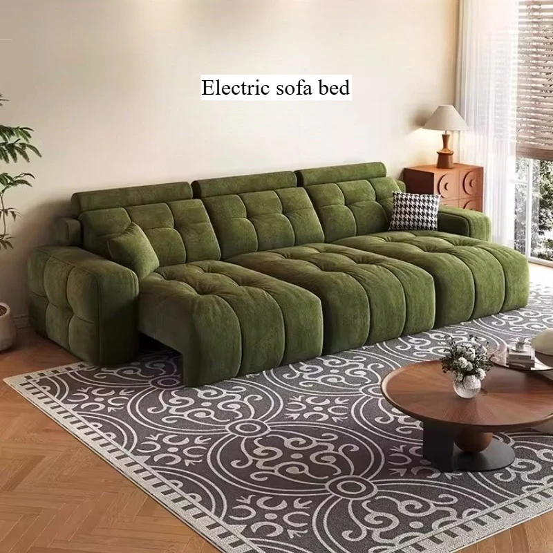 Green Big Size Electric Sofa Filler Exterior Italian Luxury Electric Sofa Home Lounge Meuble De Salon House Accessories