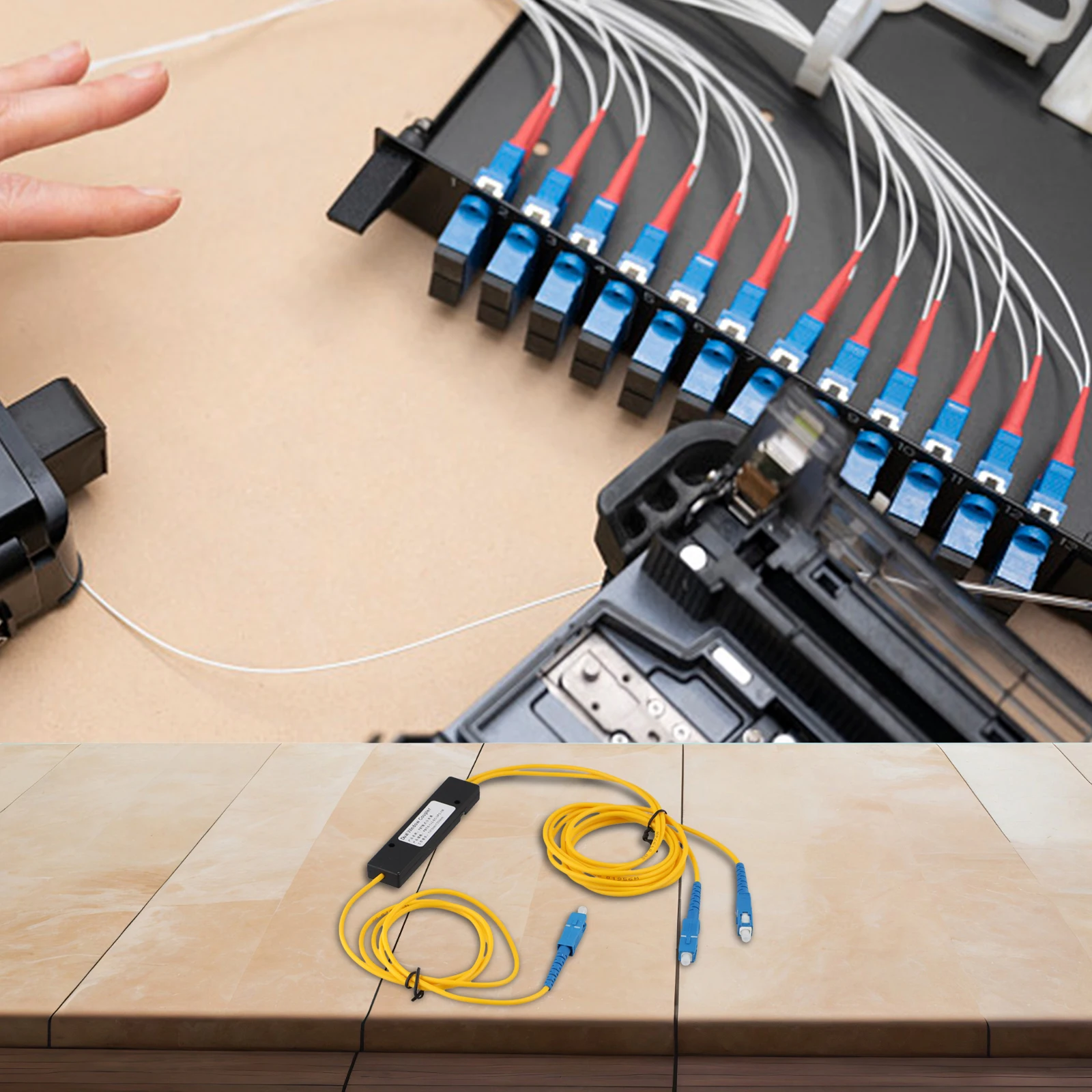 Fiber Splitter Junction Box High-temperature-resistant Low Loss Low-temperature Resistant For Visual Fault Locator