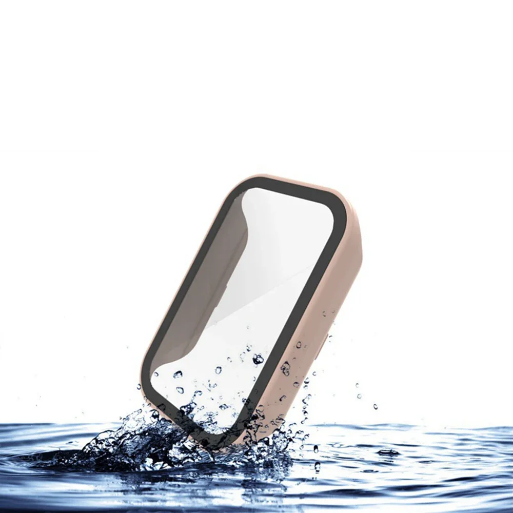 PC Case+Tempered Glass For Xiaomi Mi Band 8 Active Full Cover Screen Protector Smartwatch Bumper For Redmi watch 2 Active Shell view 4