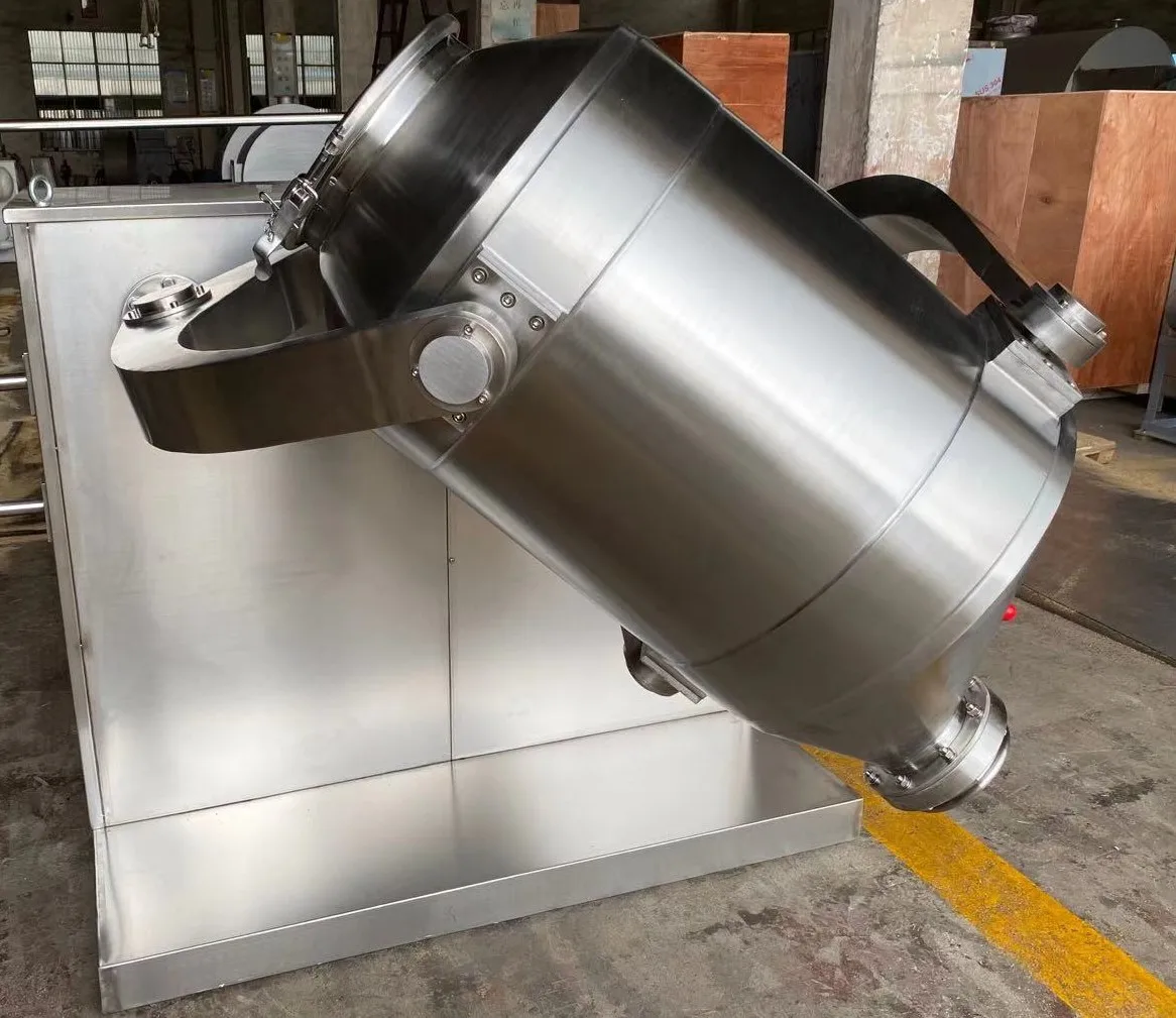 Three dimensional Mixing Machine Stainless Steel Mixer for Industrial Multi Material Blending