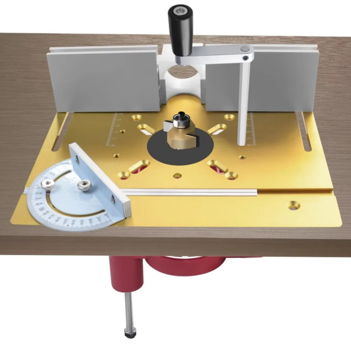 Adjustable Router Lift System ABS Plastic or Aluminum Alloy Router Plate Insert Set Precision Sturdy Woodworking Projects Tools