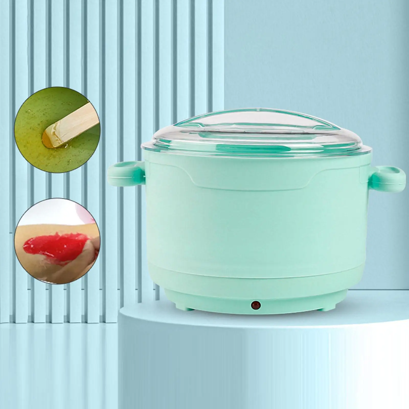 سخان شمع لإزالة الشعر لخرز الشمع الناعم والصلب وعاء شمع مدمج محمول احترافي للجسم والوجه والأقدام والنساء