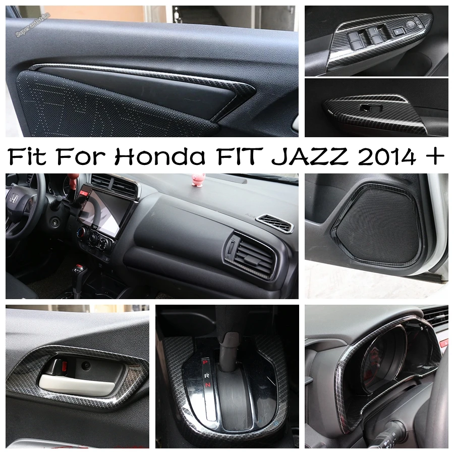 

Dashboard Instrument Frame / Window Lift / Handle Bowl / Door Speaker Cover Trim ABS Accessories For Honda FIT JAZZ 2014 - 2020