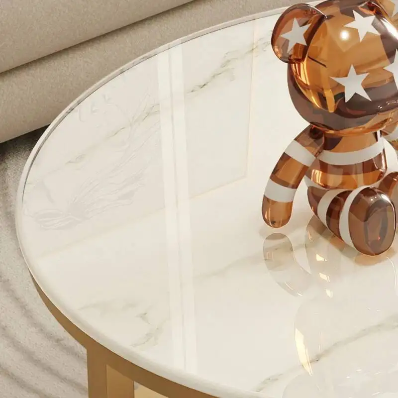 

Nordic Minimalist Round Coffee Tables Sofas Side Modern Coffee Tables Luxury Mesas De Centro Para Sala Bedroom Furniture WZ50CT