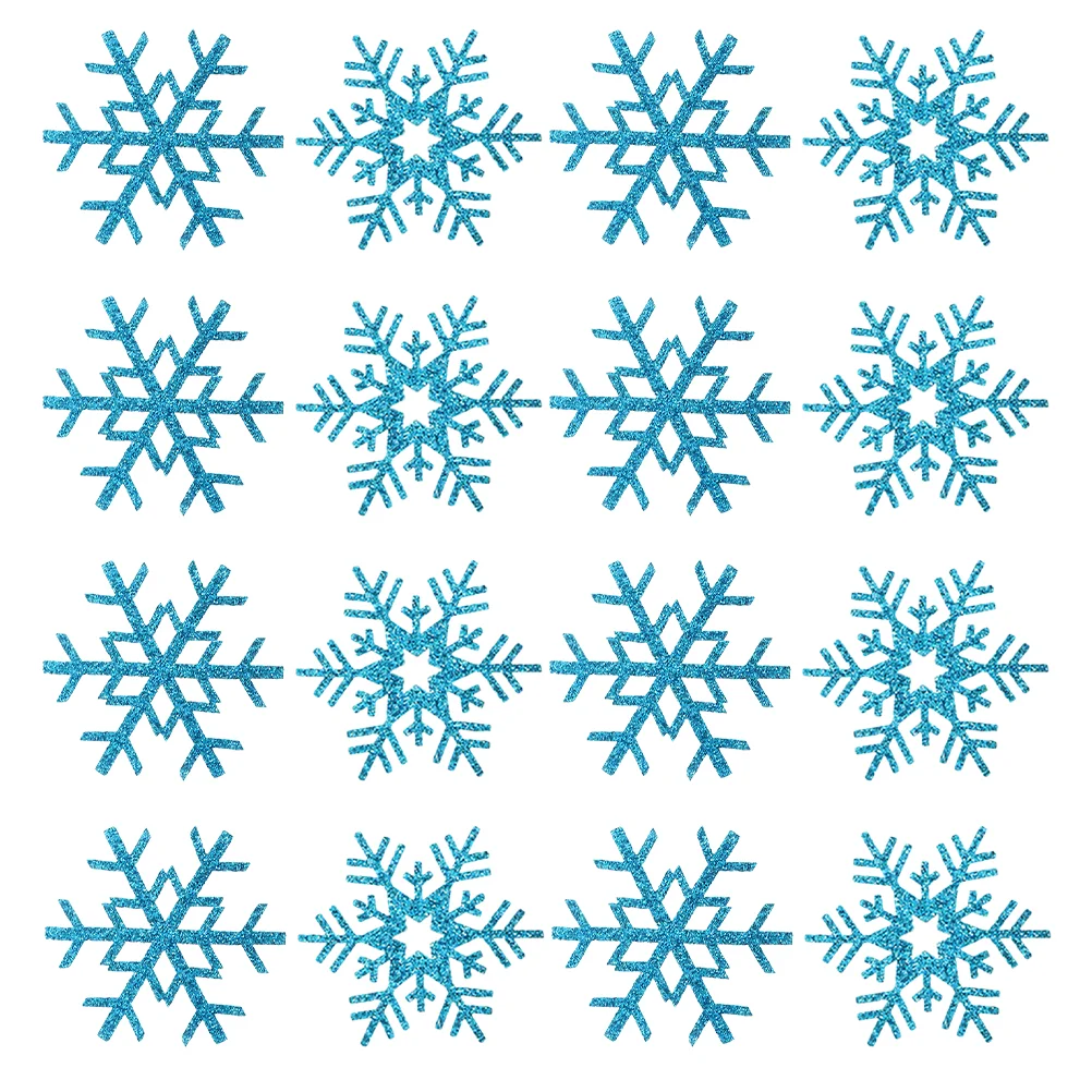 

20 Pcs Material Handmade Hair Accessories Materials Miss Snowflakes Cloth Cutouts