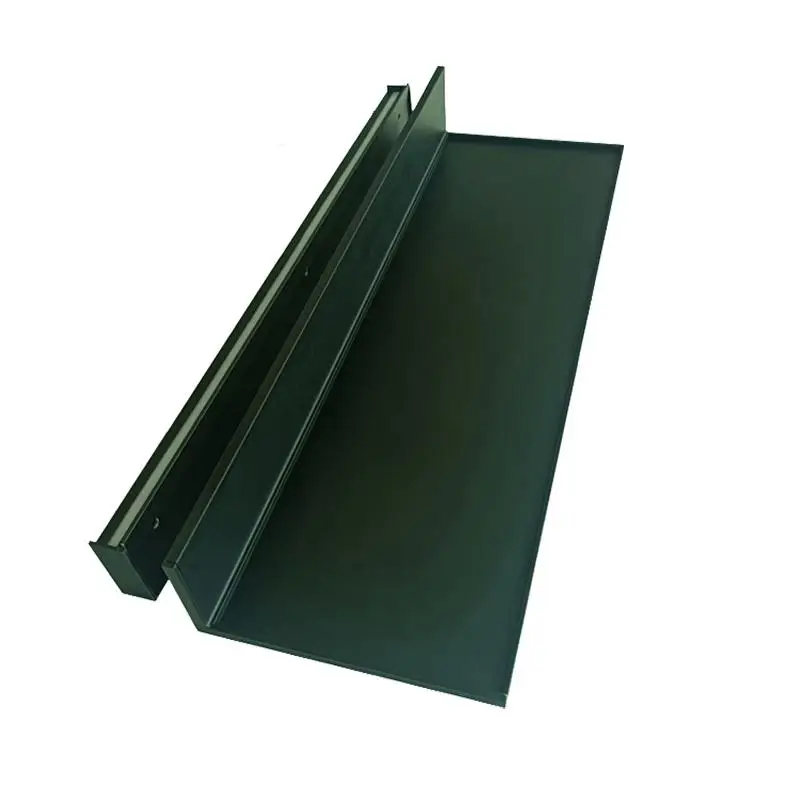 

LED aluminum alloy luminous laminate with light black metal aluminum profile word wall baffle