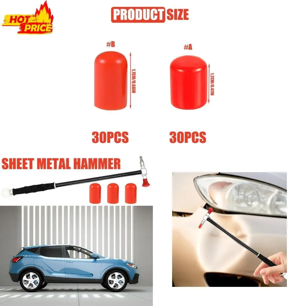 

Rubber Tips for Dent Repair Puller Car Accessory Interchangeable Knocks Down Tip