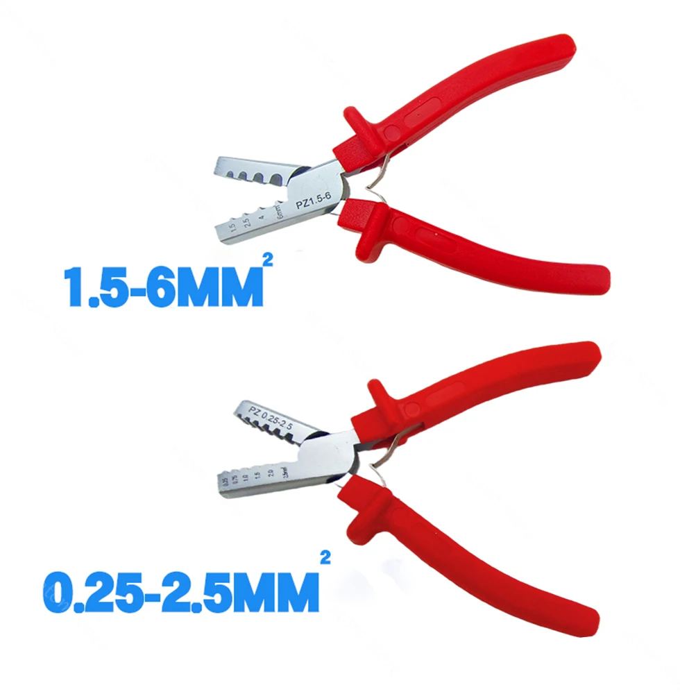 Mini Small Ferrules Tool Crimper Plier for Crimping Cable End-sleeves From 0.25-2.5mm2 1.5-6mm2  PZ0.25-2.5 Clamp Plier