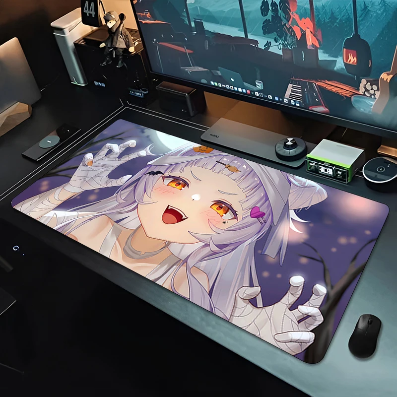 Hololive Murasaki Shion ماوس الوسادة مكتب السجاد ماوس الحصير ألعاب البساط مكتب الملحقات طاولة كمبيوتر منصات الكمبيوتر السجاد HD ماوس الوسادة