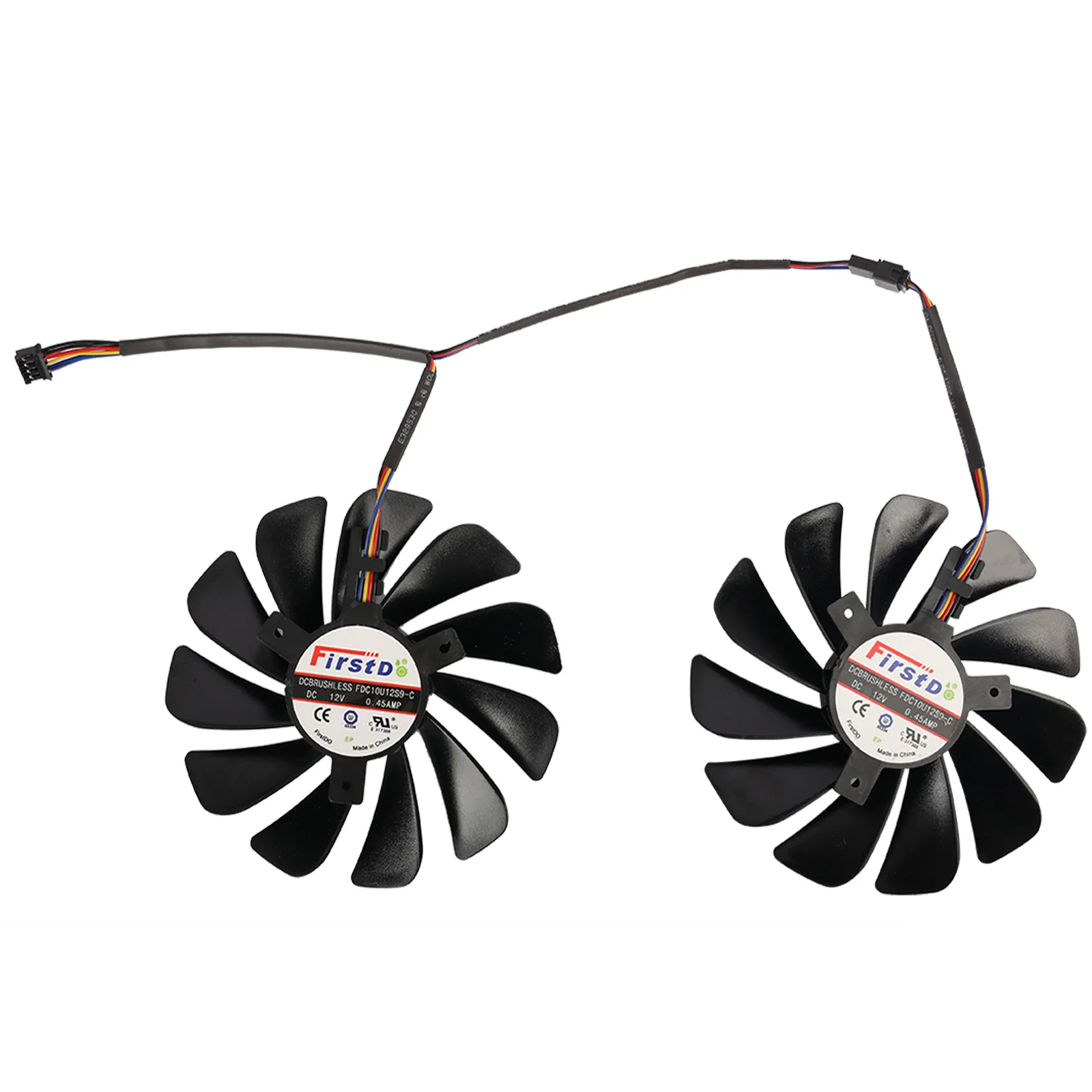 2Pcs 95Mm FDC10U12S9-C RX5700พัดลม GPU สำหรับ ASRock Radeon RX 5700 XT 5700XT พัดลมทำความเย็น CF1010U12S