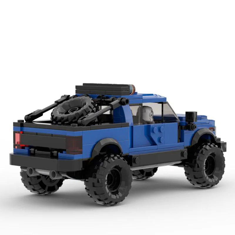 MOC City Vehicle F150 RAPTOR 8wide SUV Classic Pickup Building Blocks Model Off-road Sports Car DIY Toys Bricks Children's Gift